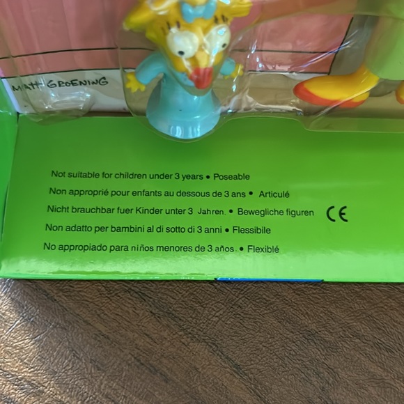 Vintage The Simpsons Bendable Figures 1990 new in box. Collectible - Picture 9 of 10